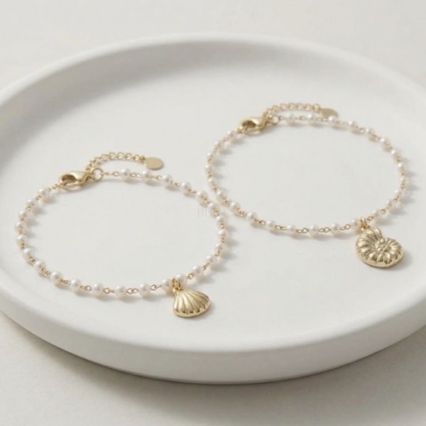 Conjunto pulseiras pérolas Oceano Conjunto pulseiras pérolas Oceano